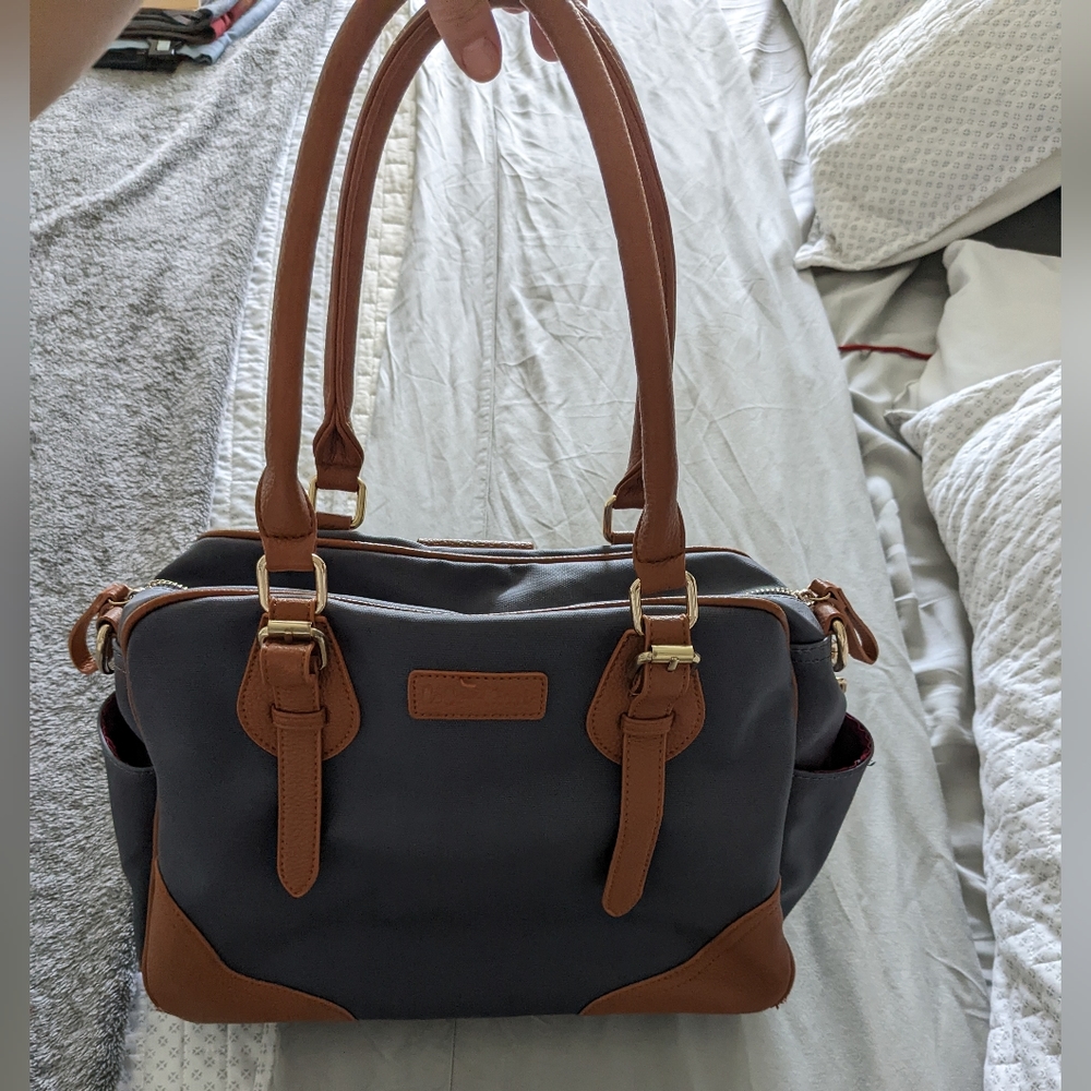 Coco and Kiwi Stonewash convertible provence diaper bag